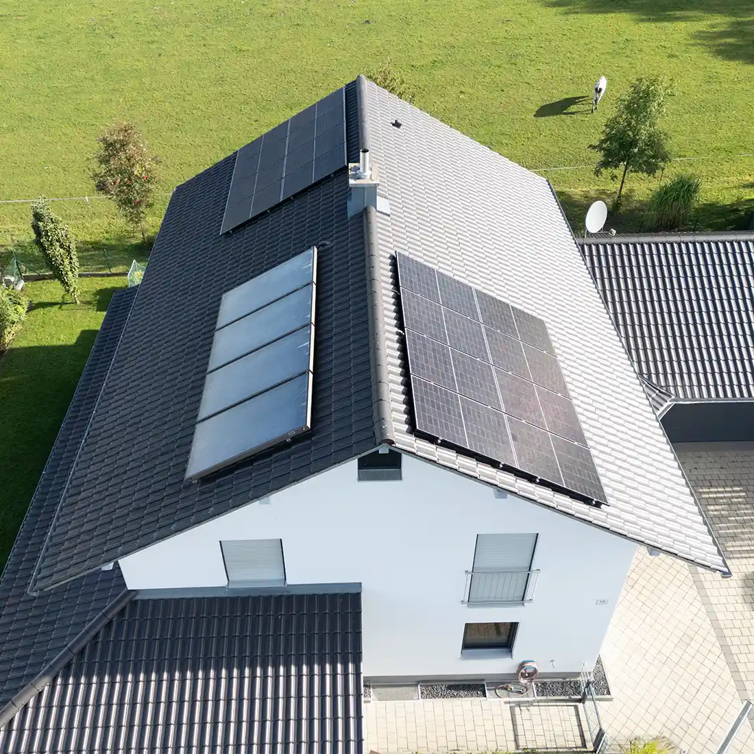 Photovoltaikanlage mit einer Ost West Ausrichtung